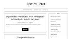 Desktop Screenshot of cervicalrelief.com