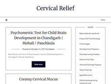 Tablet Screenshot of cervicalrelief.com